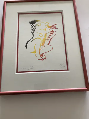 Adri Frigge - Hout/Linosnede z.t. kopen? Bied vanaf 30!