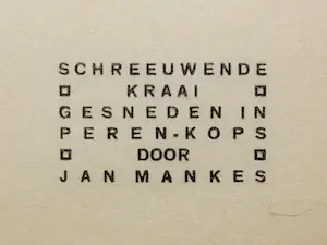 Jan Mankes - Houtsnede, Schreeuwende kraai, Monogram in blok, 1919 kopen? Bied vanaf 350!