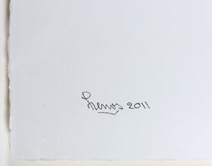 Pim Lenos - Olieverf op papier, Compositie in rood - Ingelijst (Groot) kopen? Bied vanaf 800!