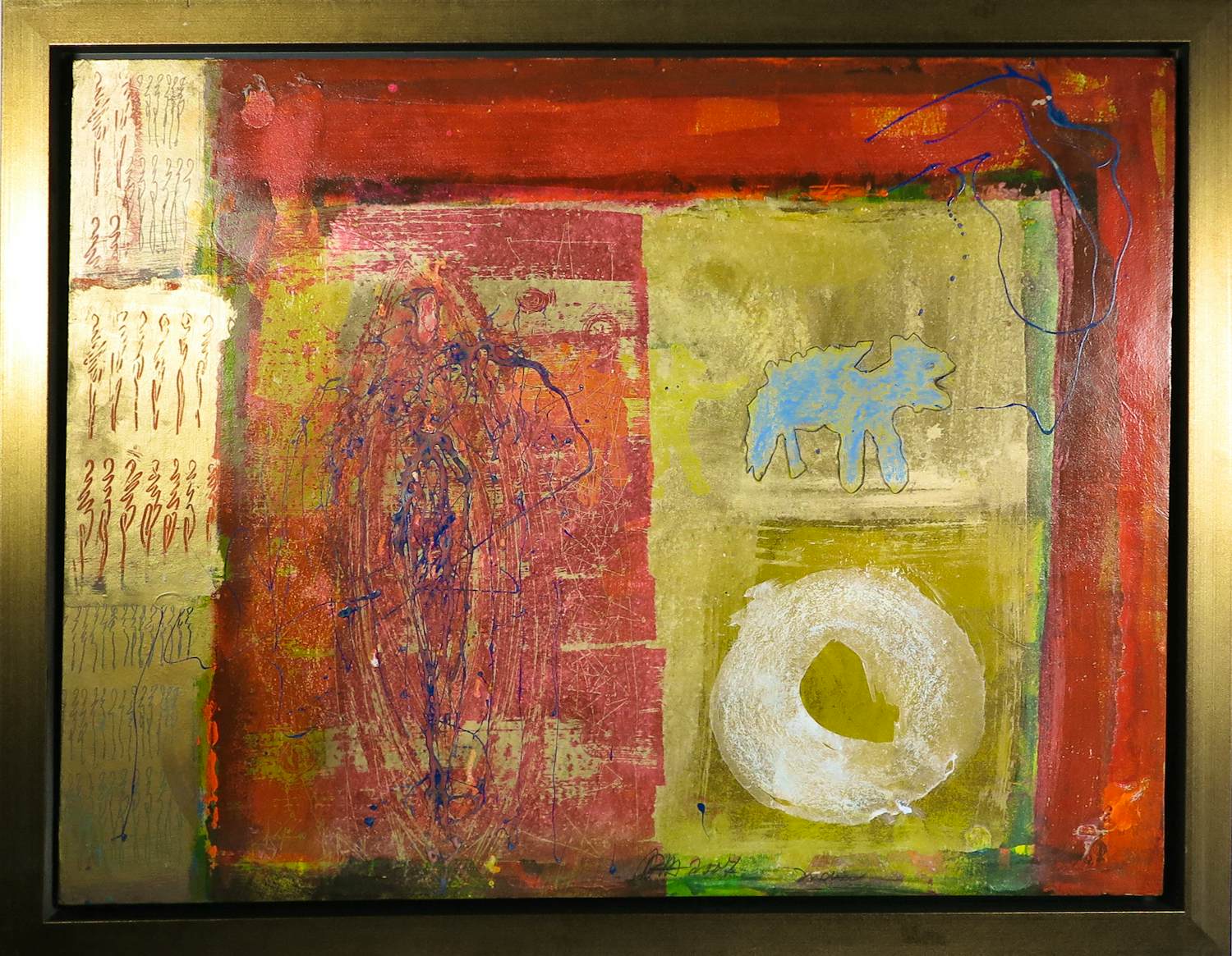 Ad Arma - Handbewerkte zeefdruk op board, Uit de serie 'India' kopen? Bied vanaf 70!