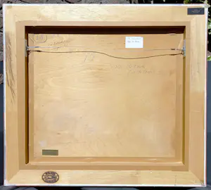 Dirk Oudes - Naar de kerk, olieverf op paneel (mooi ingelijst) kopen? Bied vanaf 1000!