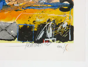 Theo Koster - Twee zeefdrukken, Zonder titel kopen? Bied vanaf 40!