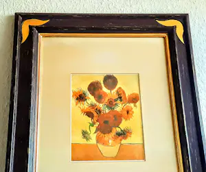 Vincent van Gogh - Galeriebild Kunstdruck " Sonnenblumen in einer Vase" 90er Jahre mit Rahmen kopen? Bied vanaf 280!