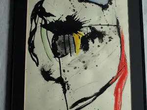 Willem Frijling - Ingelijst, Pastel en inkt , The Jailor Feeling - 1989 kopen? Bied vanaf 40!