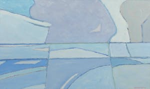 Paul Overhaus - Olieverf op doek, Paarse wolk - Ingelijst kopen? Bied vanaf 70!