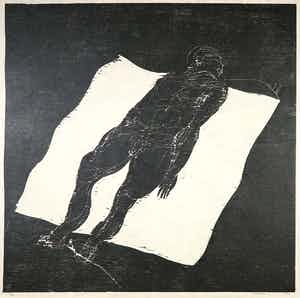 Paul van Dongen - Houtsnede, Hadrianus & Antonius verkocht voor € 80!