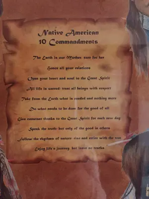 Niet of onleesbaar gesigneerd - Native American 10 Commandments kopen? Bied vanaf 1!