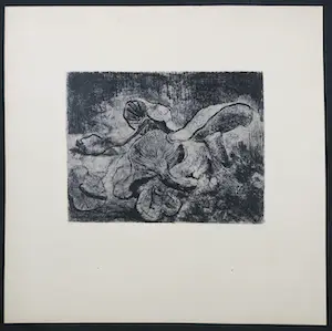 Niet of onleesbaar gesigneerd - Ets, Paddenstoelen kopen? Bied vanaf 1!