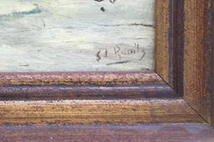 Niet of onleesbaar gesigneerd - C3831 - Winter aan het water kopen? Bied vanaf 10!