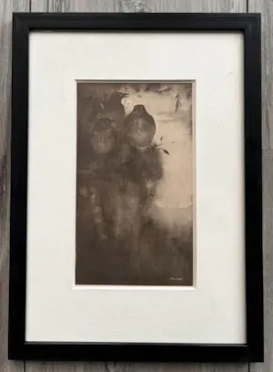 Jan Mankes - Originele Heliogravure Lijsters in Avondstemming 1923 kopen? Bied vanaf 115!
