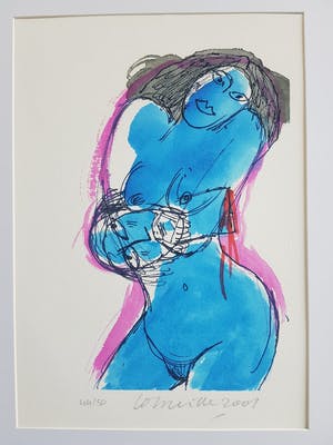 Corneille - 1922-2010 litho naakt in lijst handgesigneerd,genummerd en gedateerd kopen? Bied vanaf 100!