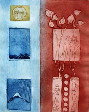 Jan Montyn - Ets: Het heldere - 1998 verkocht voor € 115!