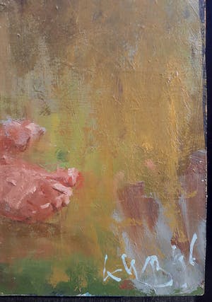Klaas Werumeus Buning - Ballerina, olieverf op paneel (mooi ingelijst) kopen? Bied vanaf 495!