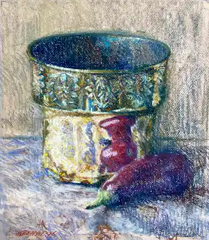 Wim van Bemmel - Pasteltekening Stilleven vendu pour 39€ !