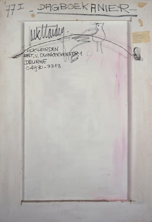 Jack Harden - Gemengde techniek op board, Dagboek Anier - Ingelijst (Groot) kopen? Bied vanaf 40!