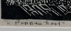 Jan Strube - Houtdruk: "Poppenkast" kopen? Bied vanaf 60!