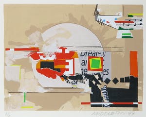 Sam Middleton - Zeefdruk, Zonder titel - Ingelijst kopen? Bied vanaf 1!