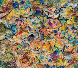 Helen Nieuwendijk - Wandobject van beschilderd papier, Vertering kopen? Bied vanaf 60!