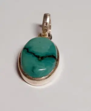 Zilveren Hanger met turquoise kopen? Bied vanaf 25!