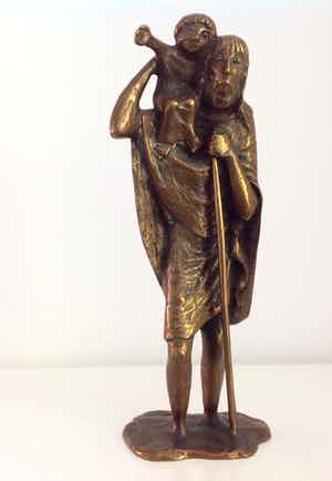 Brons (Onbekend) - Christoffel verkocht voor € 125!