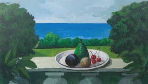 Hendrik Jan Visser - Acryl, Au bord du mer - Ingelijst kopen? Bied vanaf 40!