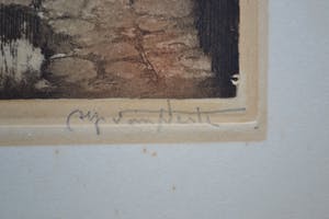 Alfred van Neste - Rue des X11 Apotres - handgesigneerde kleurenets kopen? Bied vanaf 10!