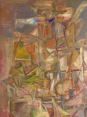 Silvin Bronkart - Seltene abstrakte Komposition aus dem Jahr 1953 kopen? Bied vanaf 550!