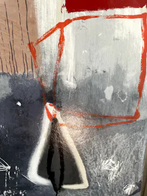 Anna Verrijt - Zeefdruk op papier op hout - Heksenkring kopen? Bied vanaf 1!