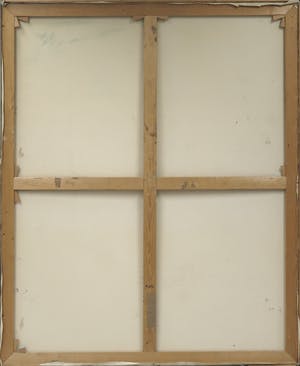 Annemarie Fischer - Olieverf op doek, Gedekte tafel met drie figuren - Ingelijst (Zeer Groot) kopen? Bied vanaf 500!