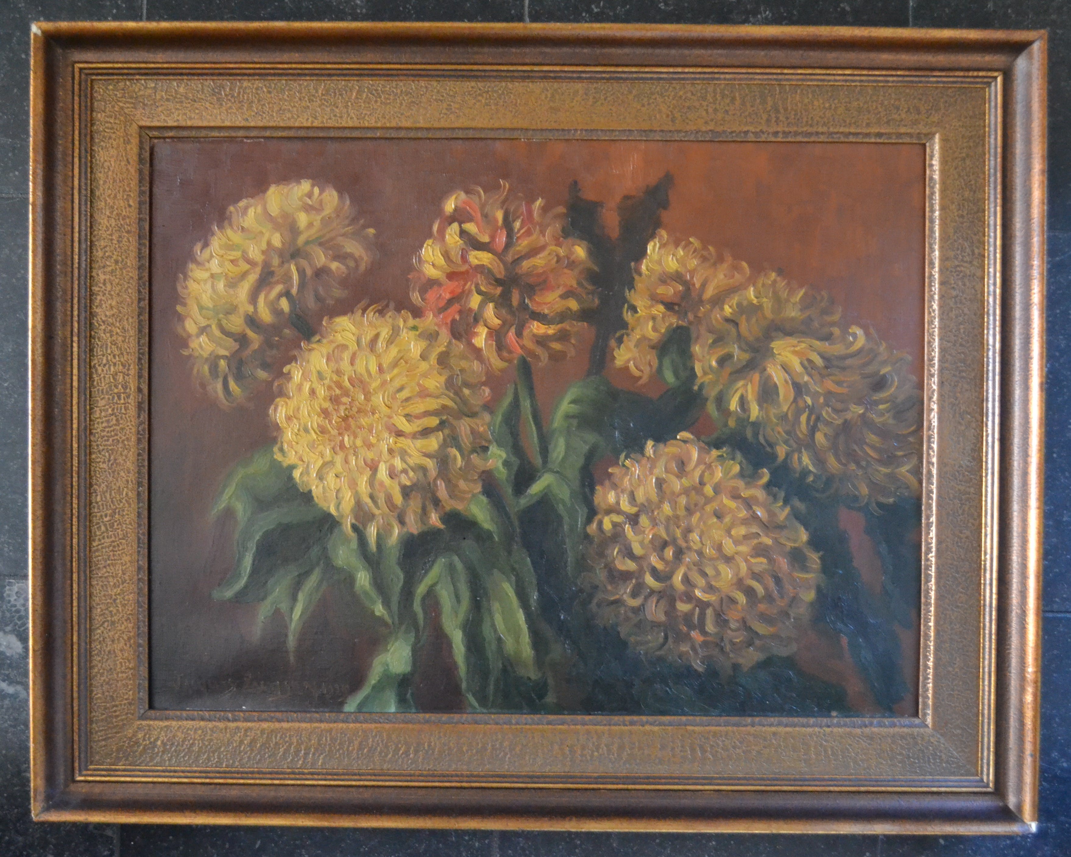 Jac Zwijsen - Bloemstilleven - Olieverf op doek - 1929 verkocht voor € 1!