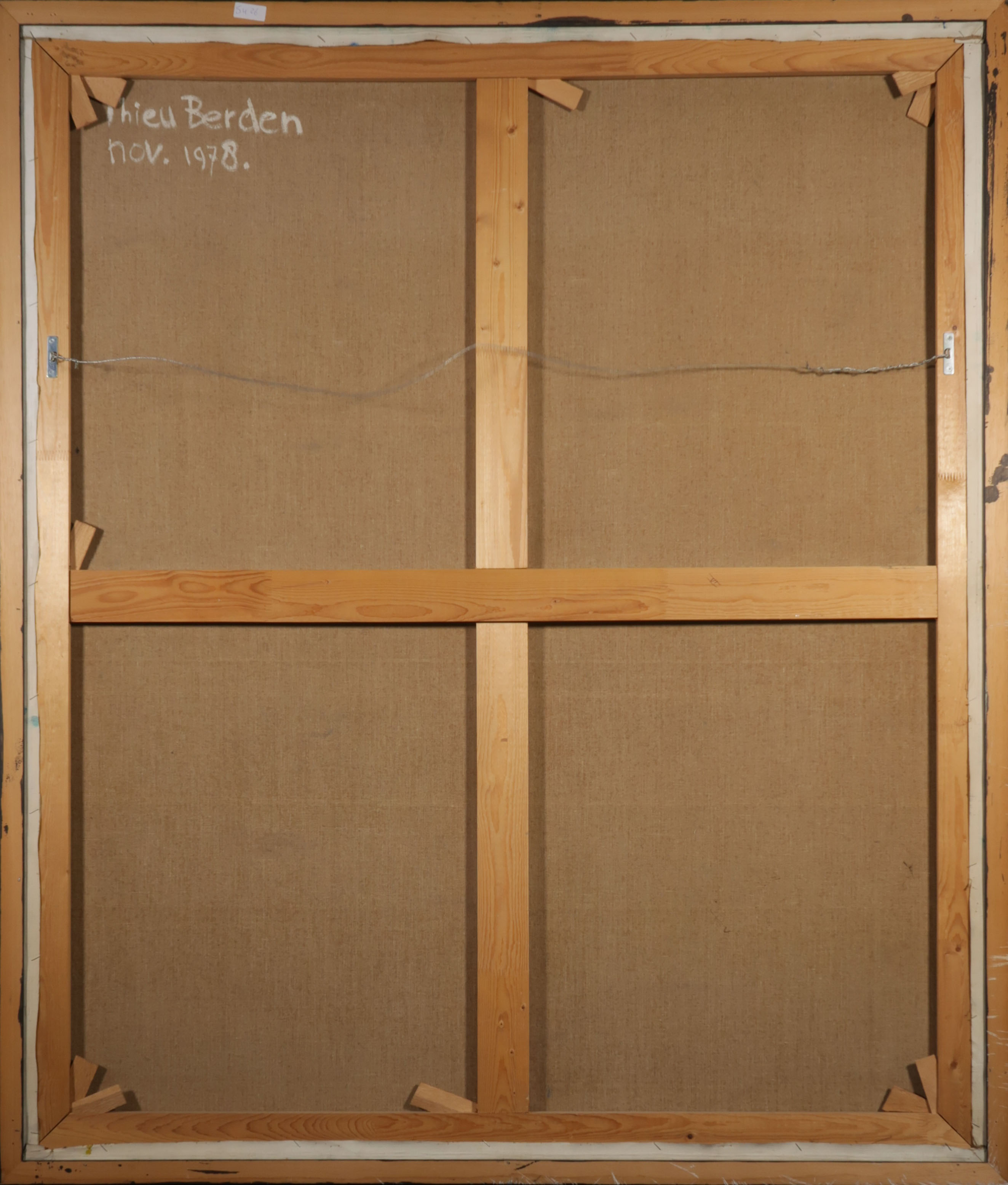 Mathieu Berden - Olieverf op doek, Z.T. - Ingelijst (Zeer groot) kopen? Bied vanaf 250!