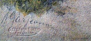 Johannes Josephus Garjeanne - Boeren erf -aquarel circa 1930- kopen? Bied vanaf 40!