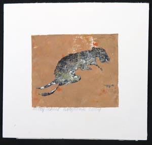 Betty Scheer - Linosnede, Gedroogde muis kopen? Bied vanaf 1!