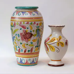 ARS Artigiana Deruta - set van 2 Italiaanse vazen | Perugia 40 cm en Catagirone 26 cm kopen? Bied vanaf 33!