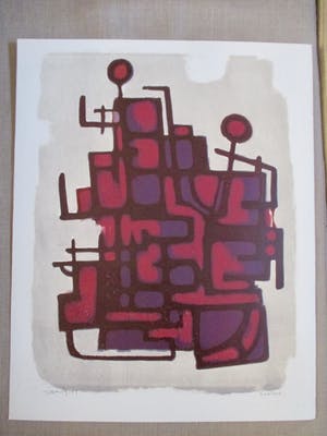 Wim Motz - Litho "Contour" kopen? Bied vanaf 45!