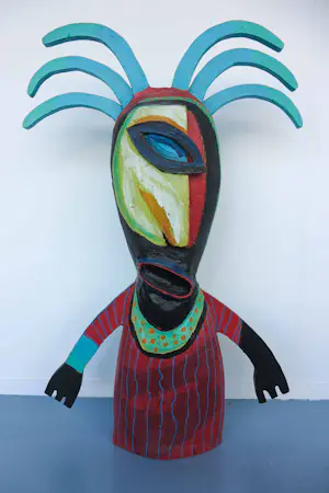 Henk Vierveijzer - Beschilderd hout en papier-maché, Stormy (Groot!) kopen? Bied vanaf 300!