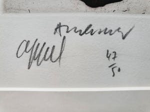 Karel Appel - Suite à deux (met Pierre Alechinsky) in schitterende lijst kopen? Bied vanaf 600!