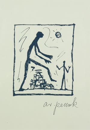 A.R. Penck - Handgesigneerde ets kopen? Bied vanaf 1!