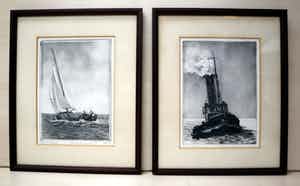 Bart Reindersma - "Sleper in het ijs" en "Tjalk aan de wind" verkocht voor € 45!