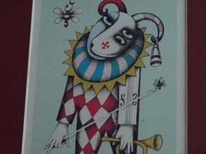 Jakub Krejci - Litho , Nar met trompet – 1986 kopen? Bied vanaf 20!