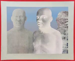 Anco van der Haar - Drie hoofden, litho kopen? Bied vanaf 55!