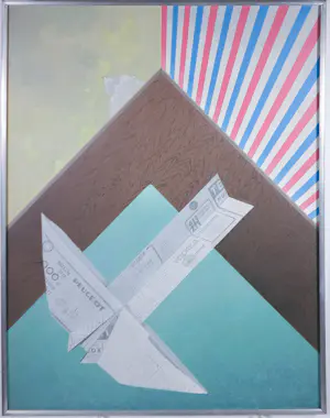 AcheterKees Balvers - Acryl, Papieren vliegmachine - Ingelijst? Enchérissez de 80!