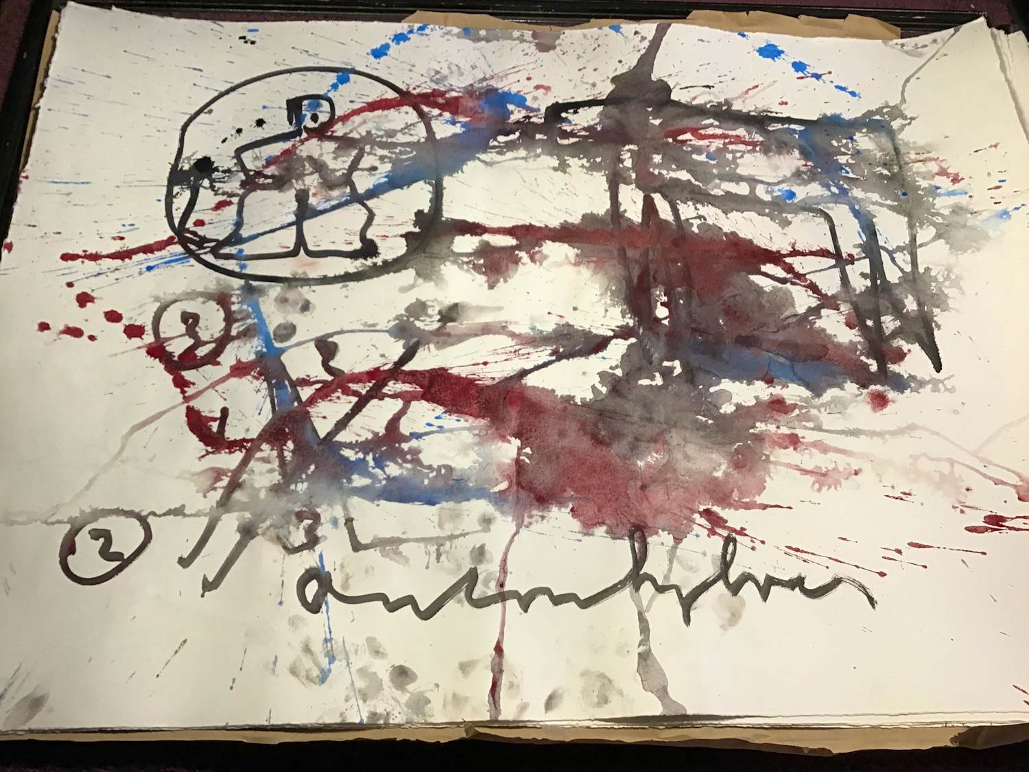 Anton Heyboer - Confrontatie tussen het symbool van de onschuld met het dier. kopen? Bied vanaf 200!