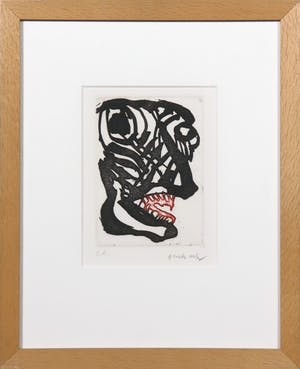 Pierre Alechinsky - Aquatint, Suite a deux VI - Ingelijst kopen? Bied vanaf 300!