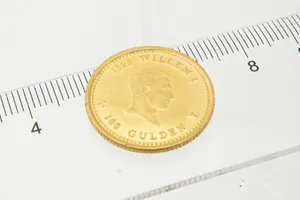 massief gouden (900/1000)  100 Gulden munt Nederlandse Antillen (1978) kopen? Bied vanaf 300!