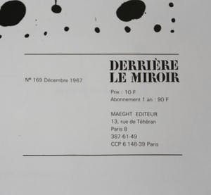 Joan Miro - Derriere le Miroir 1967 - eerste druk kopen? Bied vanaf 140!