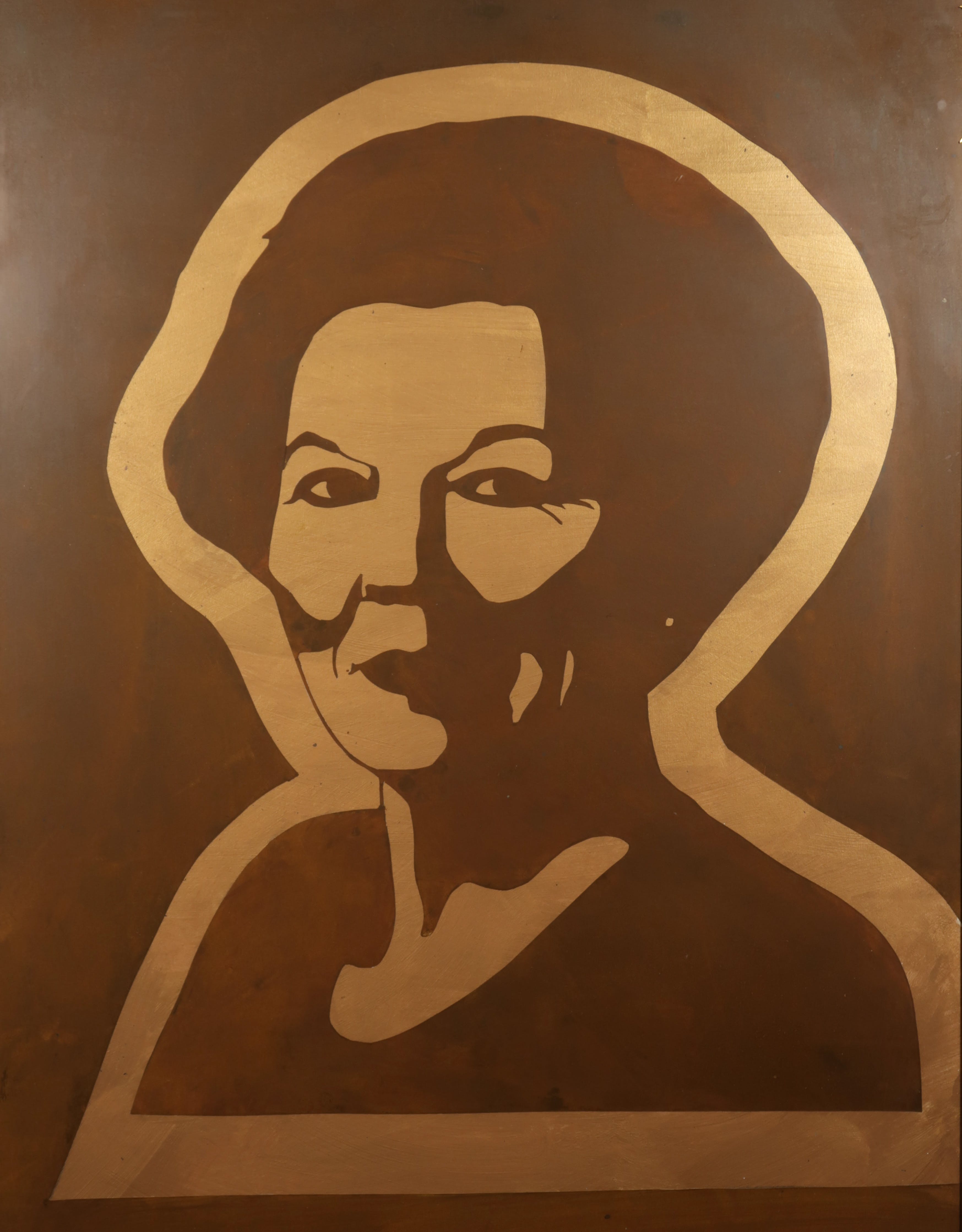 Niet of onleesbaar gesigneerd - Uitsnede, collage en gouache op papier, Beatrix - Ingelijst kopen? Bied vanaf 1!
