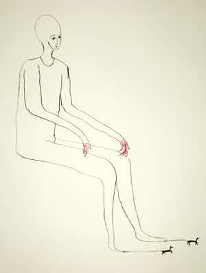 Henk Visch - Litho, Zonder titel (Zeer groot) verkocht voor € 100!