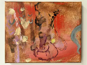 Buy Paul Louis van den Bergh - "Animist" - Acryl op linnen - Gesigneerd? Bid from 150!