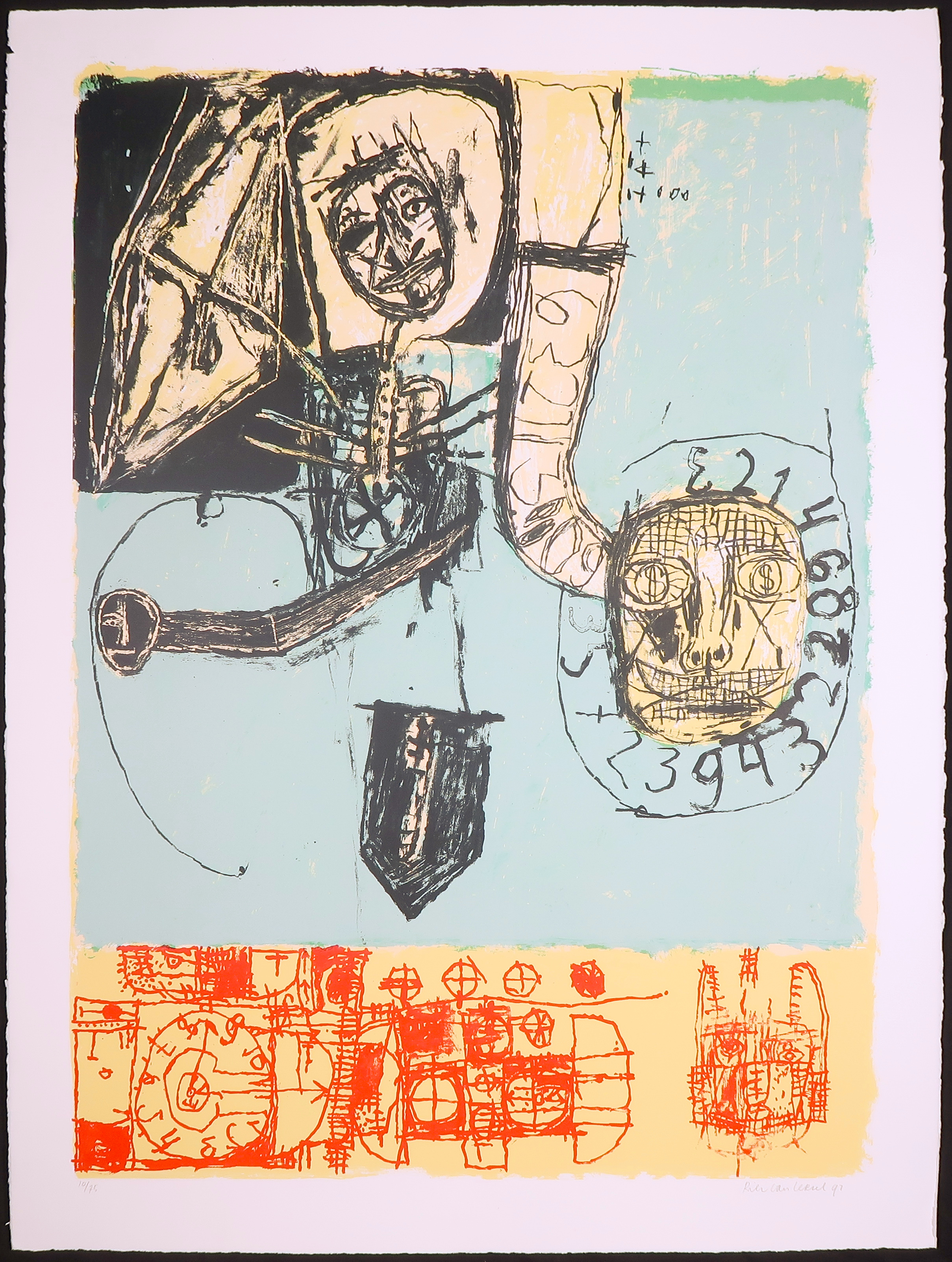 Rik van Iersel - Zeefdruk, Zonder titel kopen? Bied vanaf 40!